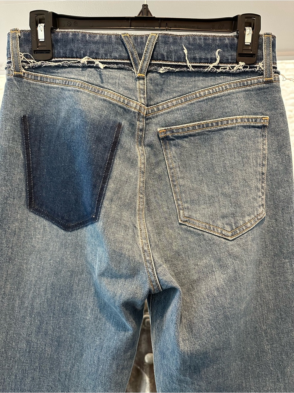 NWT Veronica Beard High Rise Carson Ankle Wanderer Undone Jeans Size 27 - Picture 7 of 8
